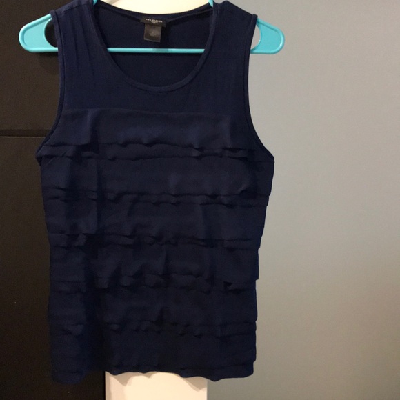 Ann Taylor Navy Blue Layered Tank - Picture 4 of 4